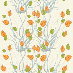 Seamless floral background for easy making seamless pattern
