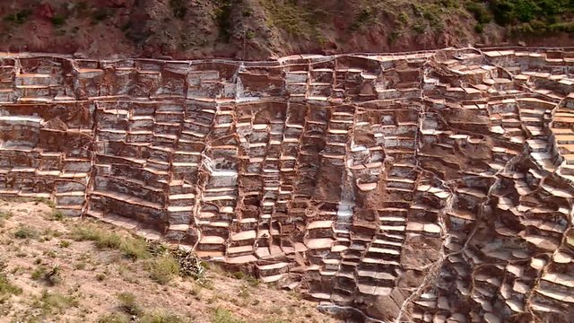  salt evaporation pond in Maras, Peru. Near Cusco in the Andes