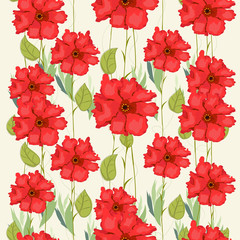 Seamless floral background for easy making seamless pattern