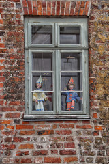 Fenster Theater Museum Figuren