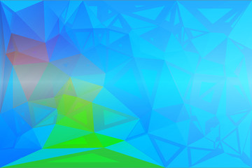 Obraz premium Blue green red random sizes low poly background