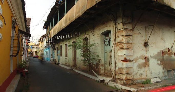 Goa Panjim Latin Quarter Time Lapse