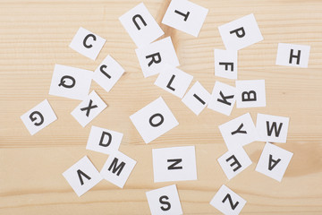 アルファベットの背景