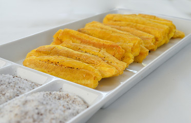 Plátano verde frito, Tostones, Patacón
