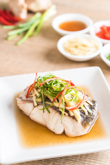 snapper fish steamed with soy sauce