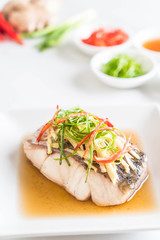 snapper fish steamed with soy sauce
