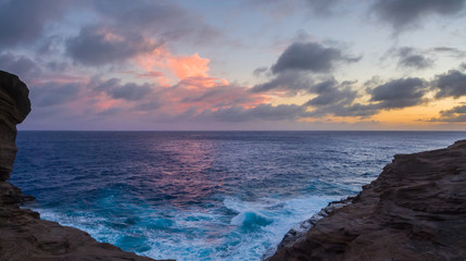 Sunset at Spitting Cave