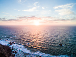 Naklejka premium Cape Roca, Portugal. Views from the edge of continental Europe.