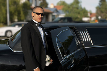 Young Light Skin Black man on Prom Night