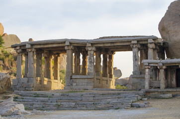 Obraz premium architecture ancient the city of Hampi in India 