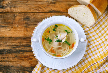 homemade chicken noodle soup