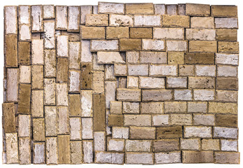 Abstract sample of natural stone on a white background