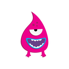 cute adorable ugly scarry funny mascot monster