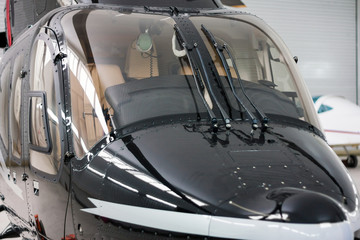 Close-up cockpit of helicopter © Dushlik