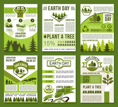 Earth Day and ecology conservation poster