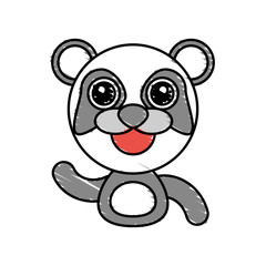 draw panda animal comic vector illustration eps 10