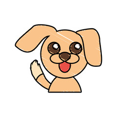 draw dog animal comic vector illustration eps 10