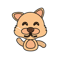 draw wolf animal comic vector illustration eps 10