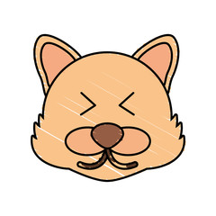 cute wolf drawing animal vector illustration eps 10