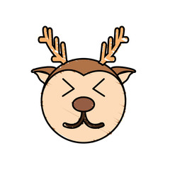 cute deer drawing animal vector illustration eps 10