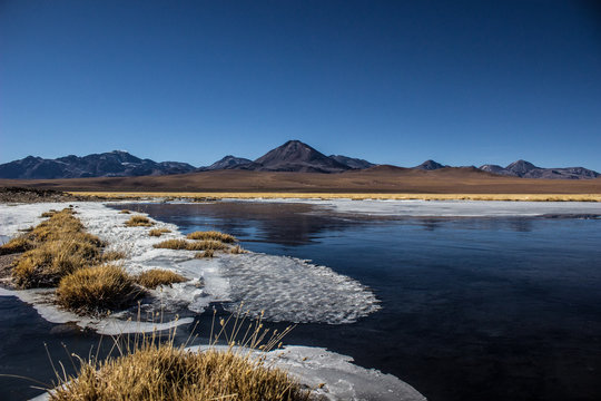 River in the desert of atacama