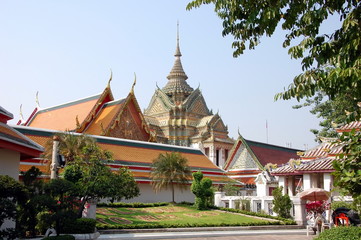 Wat Pho temple in Bangkok, Thailand 