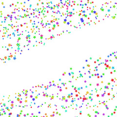 Stars banner confetti on white  vector eps 10