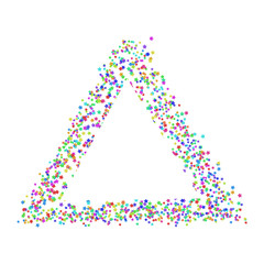 Stars triangle banner confetti on white  vector eps 10