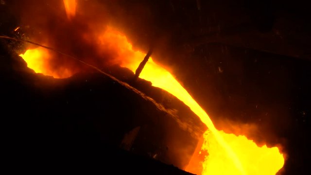 Melted Metal Flow in Blast Furnace Production