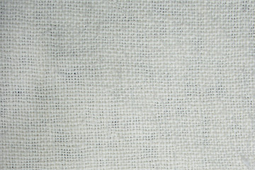 Hand weaving cotton cloth texture, natural fabric. White background
