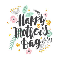 Mother's day background with letting