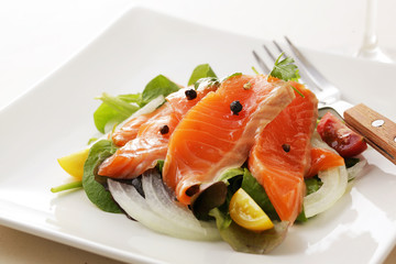 サーモン マリネ　Marinated salmon