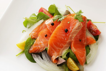 サーモン マリネ　Marinated salmon