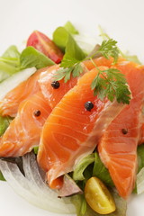 サーモン マリネ　Marinated salmon