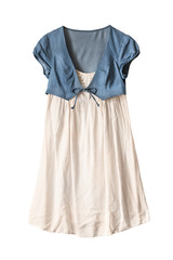 Dress with jacket isolated