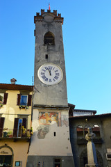 Beautiful Civic Tower of Lovere, Italy 