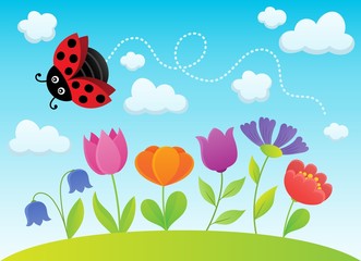 Fototapeta premium Stylized flowers topic image 2