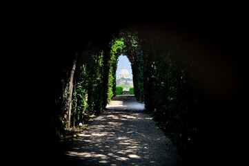 A fantastic view of St. Peter's dome through the keyhole on the gate to the headquarters of the Knights of Malta on Rome's Aventine Hill