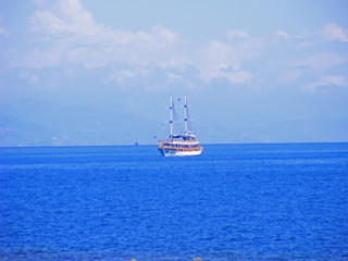 sailing ship on the sea