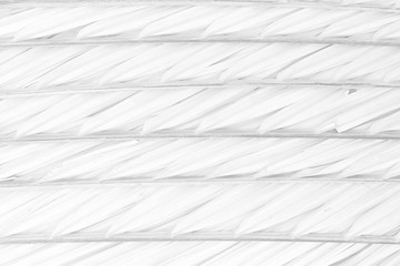White Straw Wall Texture Background.