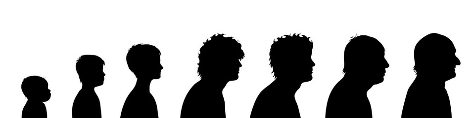 Vector illustration of generation of man.