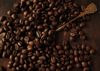 Still life with coffee beans