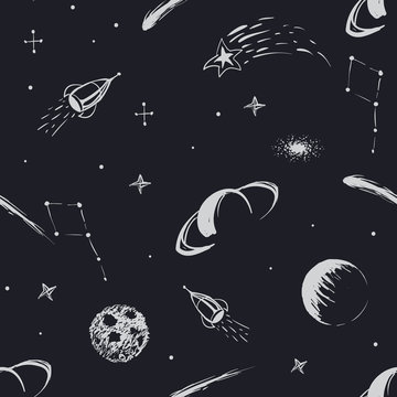 Vector space seamless pattern