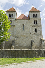 Fototapeta na wymiar Romanesque church in Ócsa, Hungary