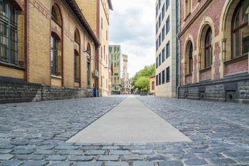 Cobble Stone Street Background, Cologne, Germany