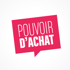 Fototapeta premium pouvoir d'achat