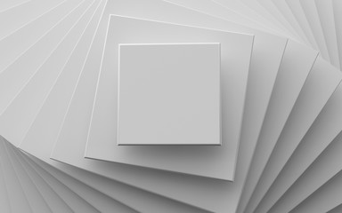 Obraz premium białe tło różnych płaszczyzn kwadratowych skali