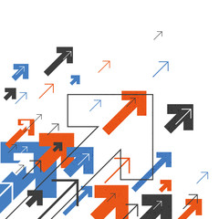 Abstract Success Concept. Growing arrows Illustration. Motion Up. Successful Background Cover Design for annuals reports, brochures, etc