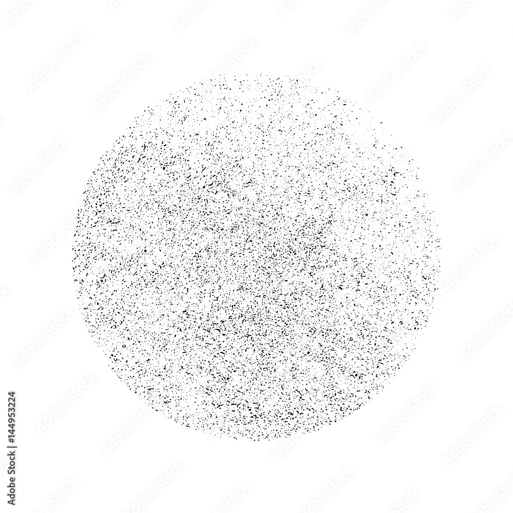 Poster grunge monochrome circle background. abstract circle texture on white background, dirt overlay or sc