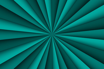 Blue-green abstract background, three shades of green lines, vector illustration